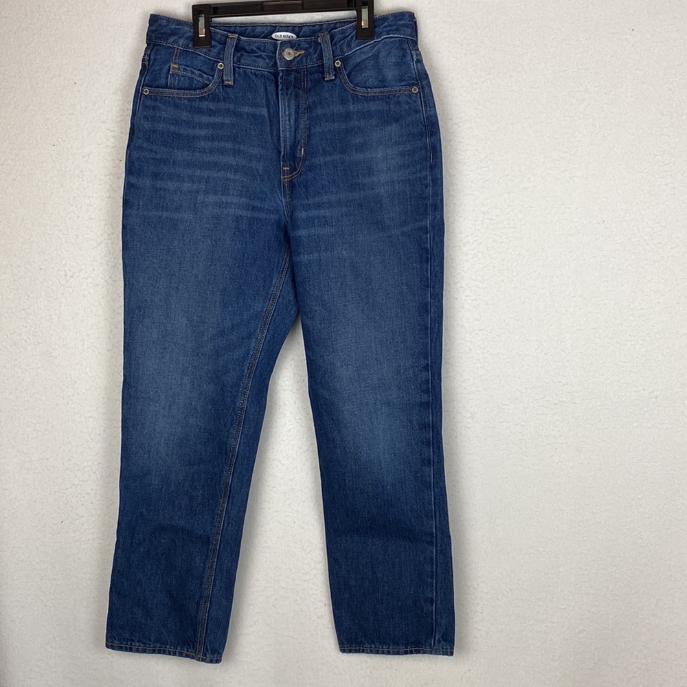 Old Navy Women's Size 2 Blue Denim Midrise Straight Leg Jeans